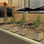 Quiosque com Mesas Eisenbahn