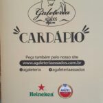 CARDÁPIO A GALETERIA