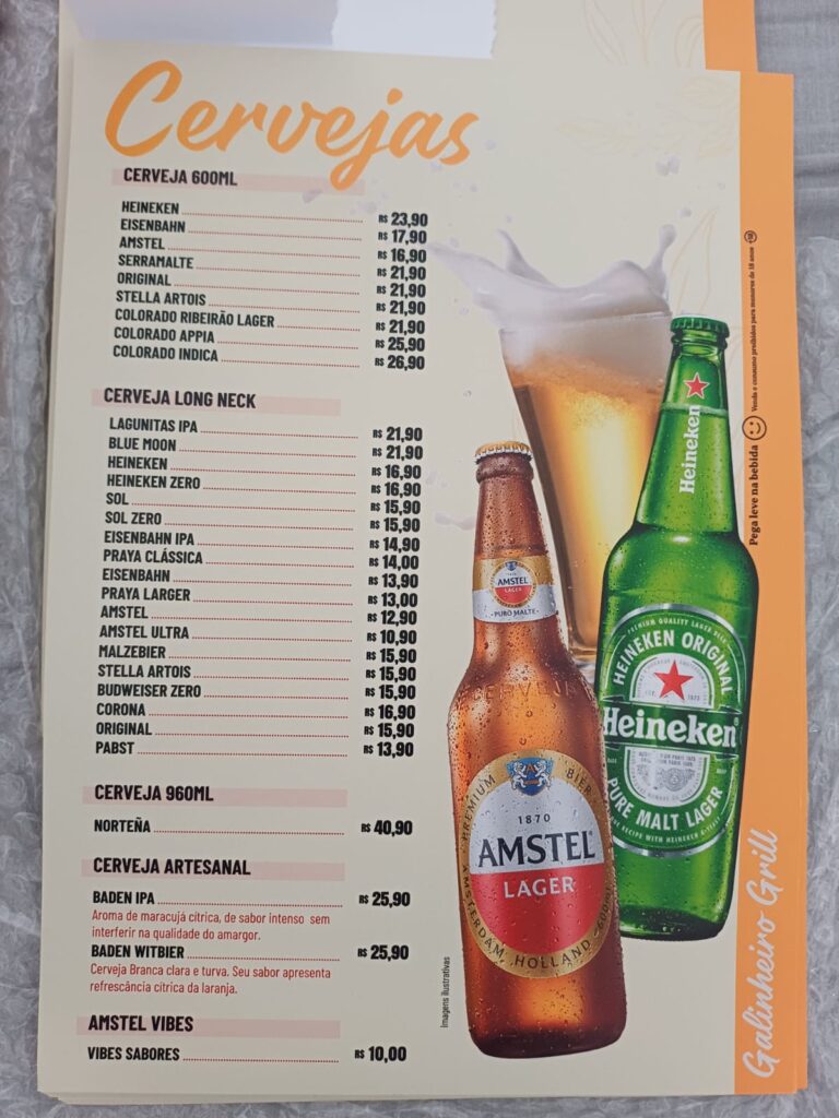 CARDÁPIO GALINHEIRO GRILL