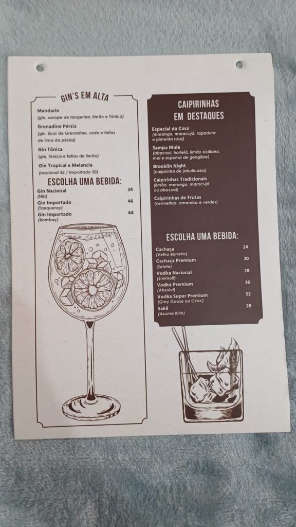 CARDÁPIO PATRON
